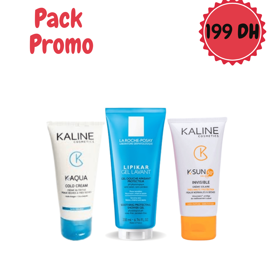 Pack promo Gel lavant + Crème  solaire + Crème hydratante